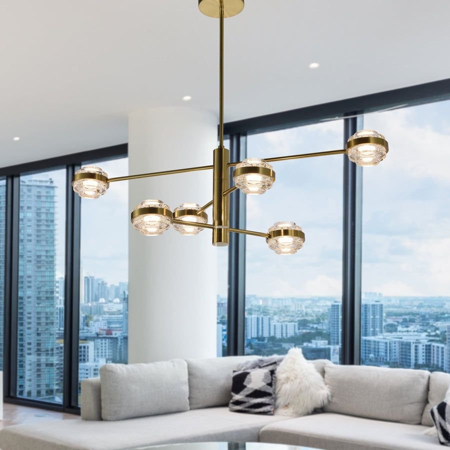 Living room idea with the VONN Artisan Milano VAC333RD6AB 40" Integrated LED ETL Certified Chand, VONN