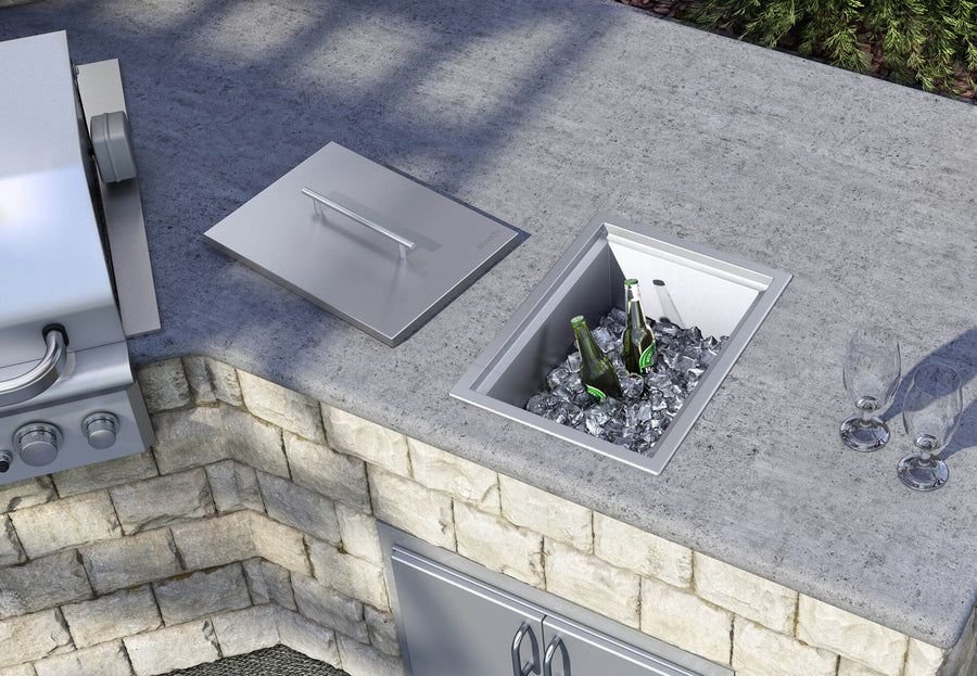 Outdoor idea with the Ruvati Insulated Ice Chest Sink 15 x 20 inch Outdoor BBQ Marine Grade, Ruvati