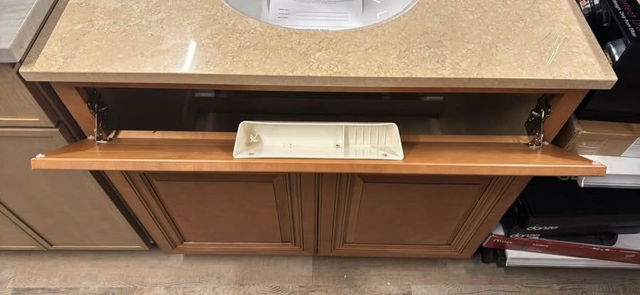 Bathroom idea with the J&K 36” Bathroom Vanity with Quartz Top 8” Widespread, Showroom