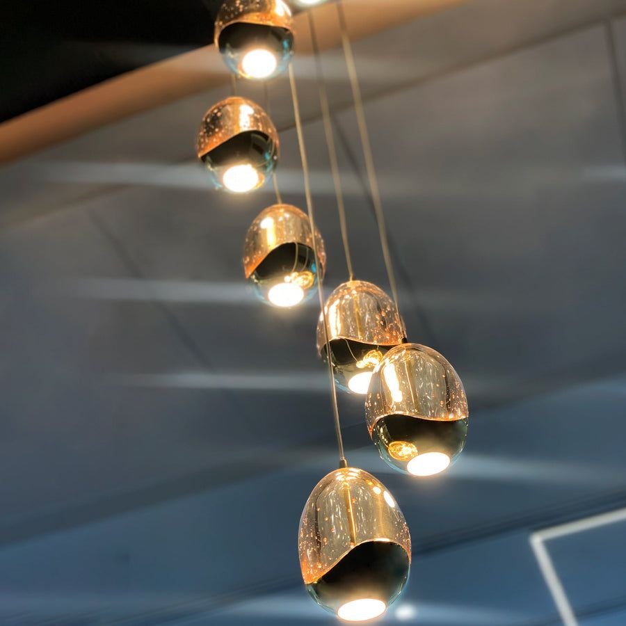 Living room idea with the VONN Artisan Venezia VAC3207GL 7-Light Integrated LED ETL Certified Pe, VONN