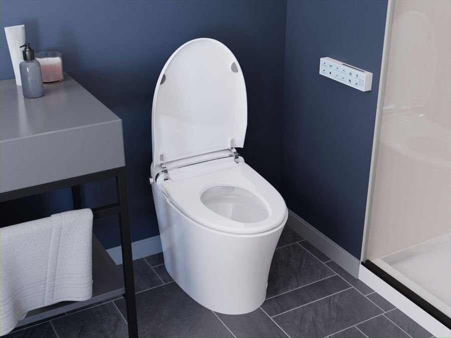 Bathroom idea with the ENVO Aura Smart Toilet Bidet with Remote & Auto Flush, ENVO