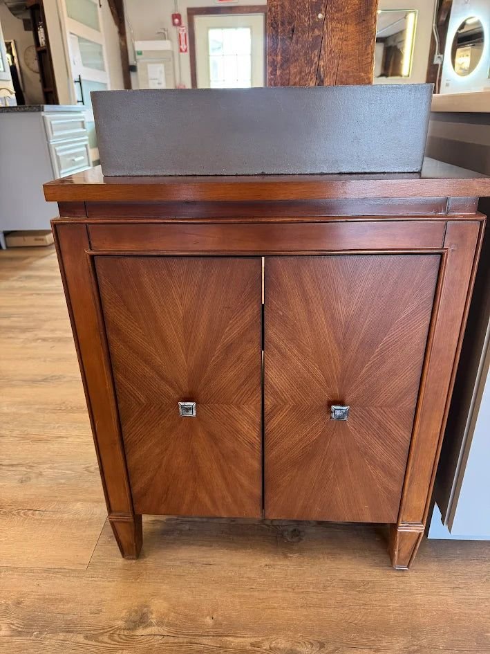 Bathroom idea with the Avanity Brentwood 25" Vanity, New Walnut w/ Native Trails Nipomo Slat, Avanity