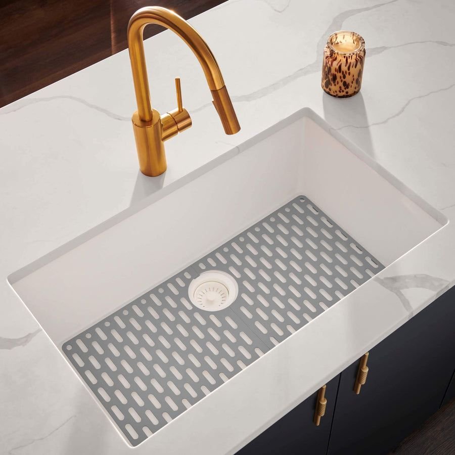 Kitchen idea with the Ruvati 27 x 18 inch Granite Composite Undermount Single Bowl Kitchen S, Ruvati
