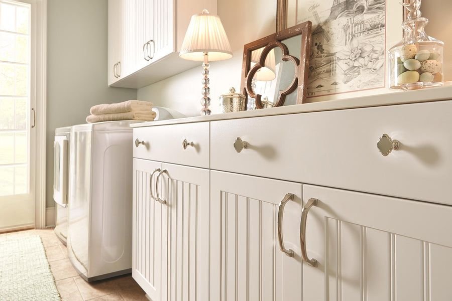 Kitchen idea with the Amerock Cabinet Knob Polished Nickel 1-3/8 inch (35 mm) Diameter Grace, Amerock