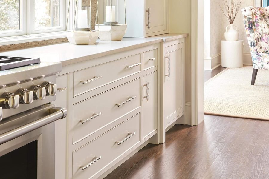 Kitchen idea with the Amerock Cabinet Knob Polished Nickel 2-1/2 inch (64 mm) Length St. Vin, Amerock