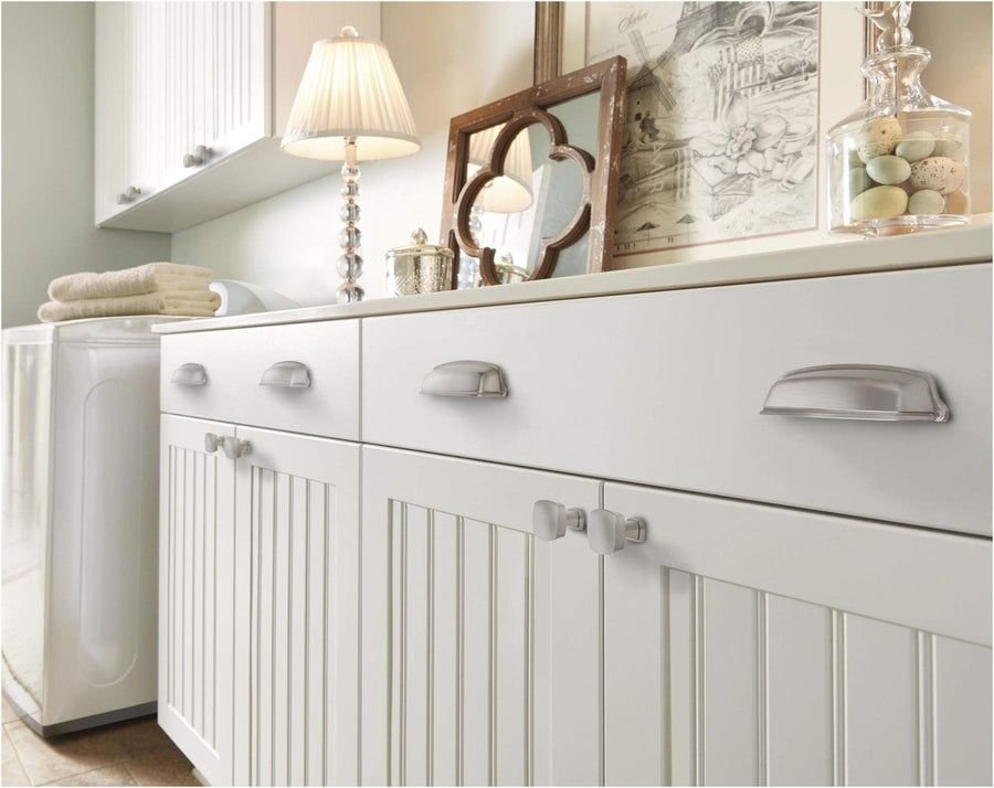 Kitchen idea with the Amerock Cabinet Knob Satin Nickel 1-1/4 inch (32 mm) Length Stature 1, Amerock