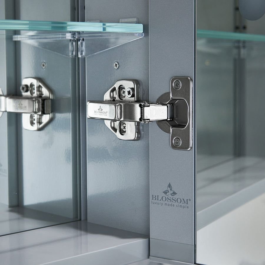 Bathroom idea with the Blossom Pollux 20X32 Right LED Medicine Cabinet, Blossom