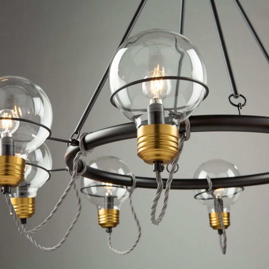 Living room idea with the Martina Chandelier, Artcraft