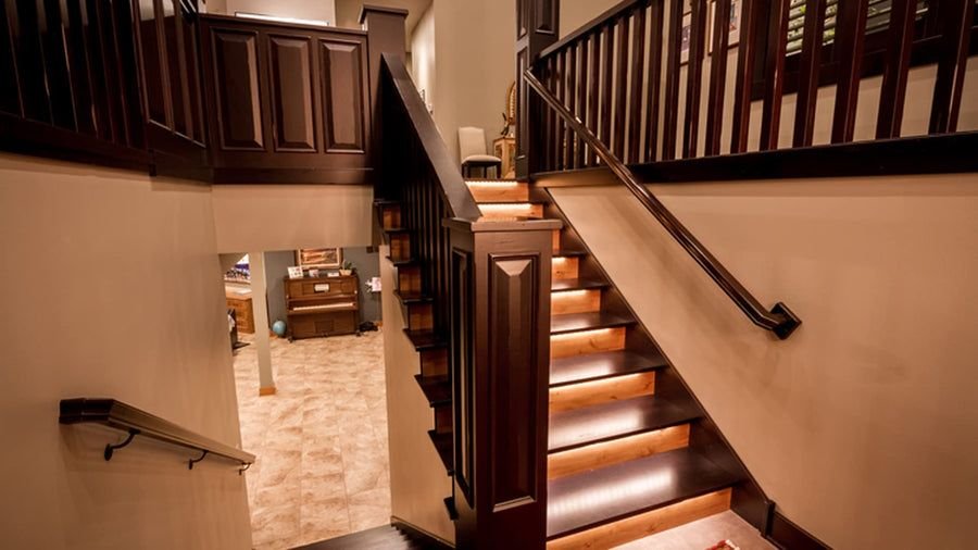 Living room idea with the Task Lighting L-VK2Z2A-32-40 32 ft 225 Lumens Per Foot Vivid Duo Wirel, Task Lighting