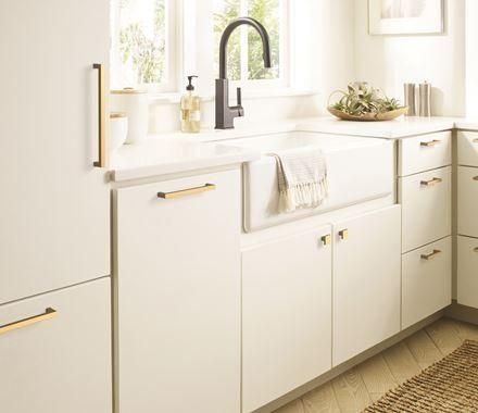 Kitchen idea with the Amerock Cabinet Pull Champagne Bronze 3-3/4 inch (96 mm) Center-to-Cen, Amerock