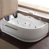 Bathroom idea with the EAGO AM124ETL-R 6 ft Right Corner Acrylic White Whirlpool Bathtub for, EAGO