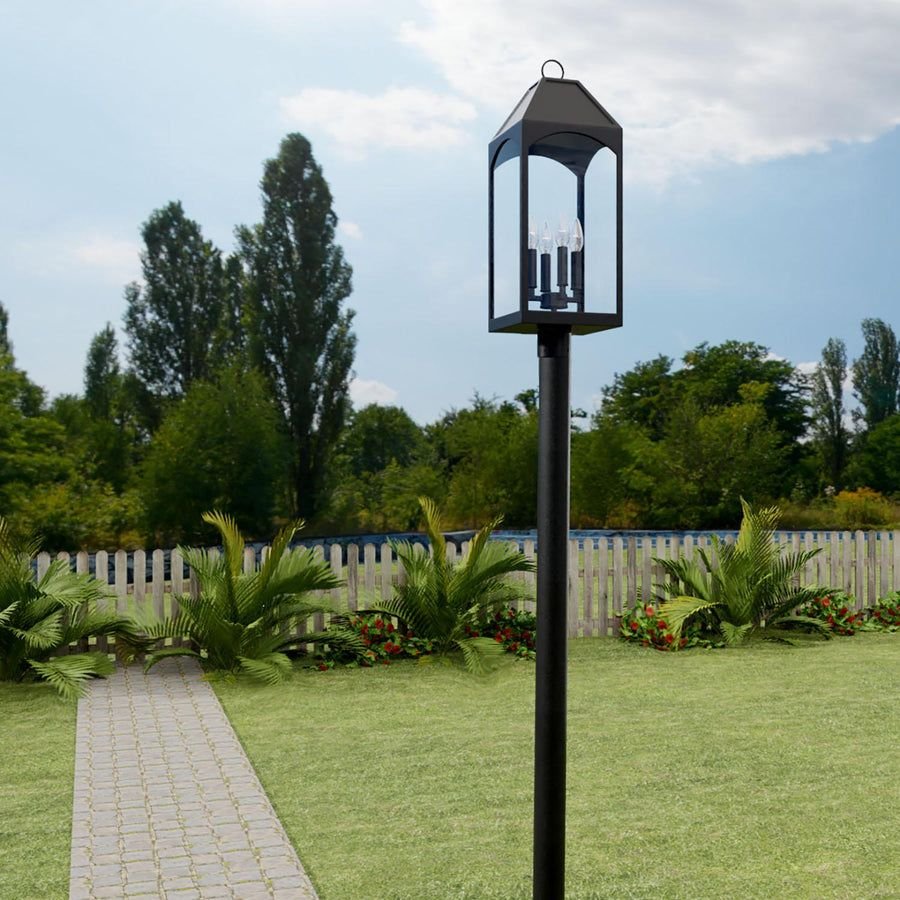 Outdoor idea with the Capital Lighting 946343BK Burton 4 Light Outdoor Post Lantern Black, Capital Lighting