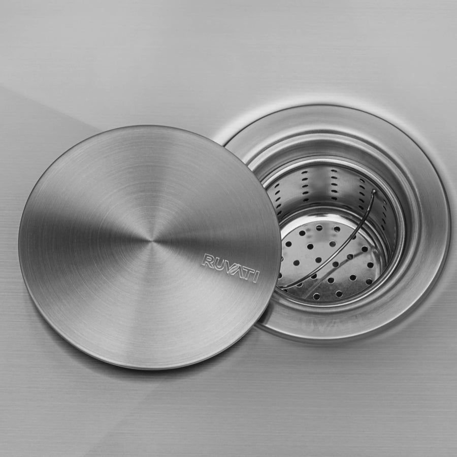 Kitchen idea with the Ruvati Drain Cover for Kitchen Sink and Garbage Disposal, Ruvati