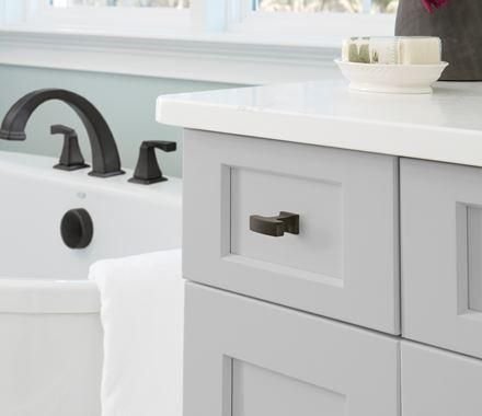 Kitchen idea with the Amerock Cabinet Knob Black Bronze 1-5/16 inch (33 mm) Length Westerly, Amerock