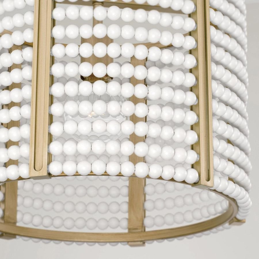 Living room idea with the Capital Lighting 247111AP Brynn 1 Light Semi-Flush Aged Brass Painted, Capital Lighting