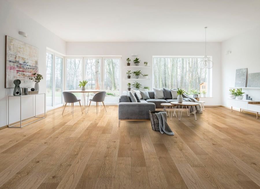 Tile idea with the CALI Chardonnay Oak Extra Wide T&G Case (Covers 34.1 sqft) 7601002900, CALI
