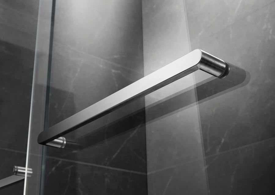 Bathroom idea with the Essence 54'' * 76'' Framed Shower Door (Brushed Nickel), MoSweet