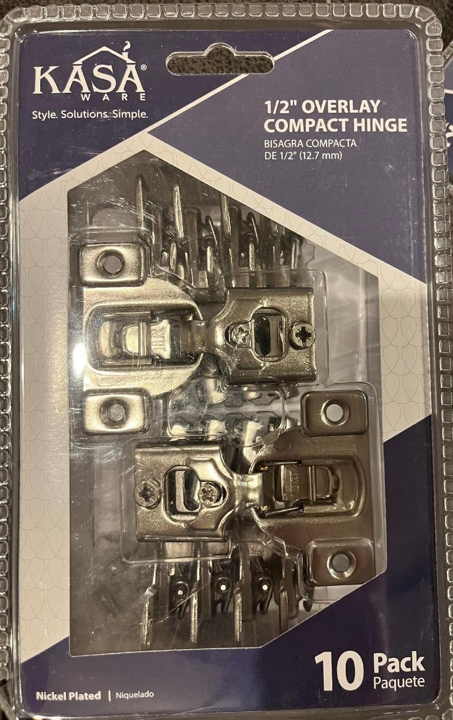 Kitchen idea with the KasaWare KFHCN012-A-10 1/2" Overlay Compact Hinge, 10-pack, KasaWare