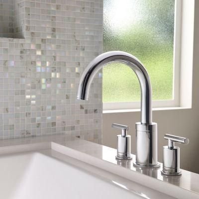Bathroom idea with the Contempra 2-Handle Roman Tub Trim in Polished Chrome, Pfister
