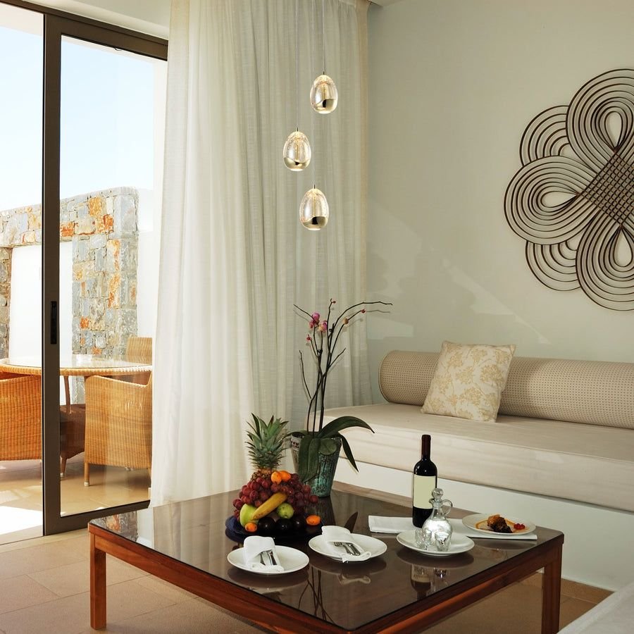 Living room idea with the VONN Artisan Venezia VAP2203GL 3-Light Integrated LED ETL Certified Pe, VONN
