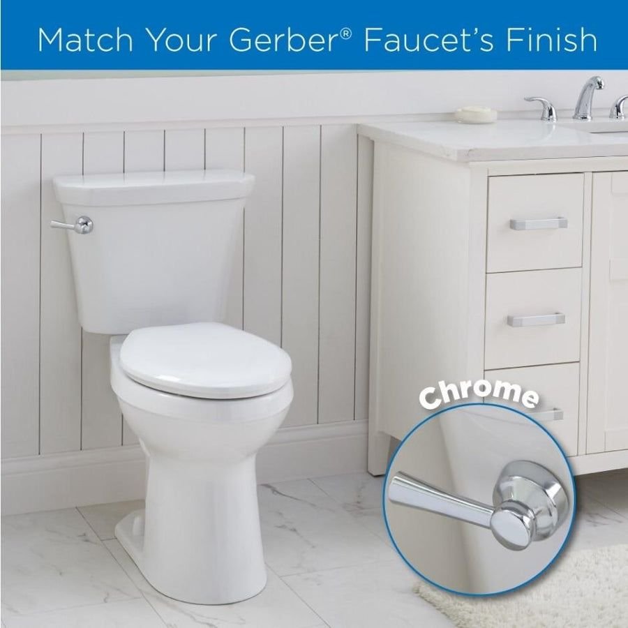 Bathroom idea with the Universal Tank Levers, Gerber