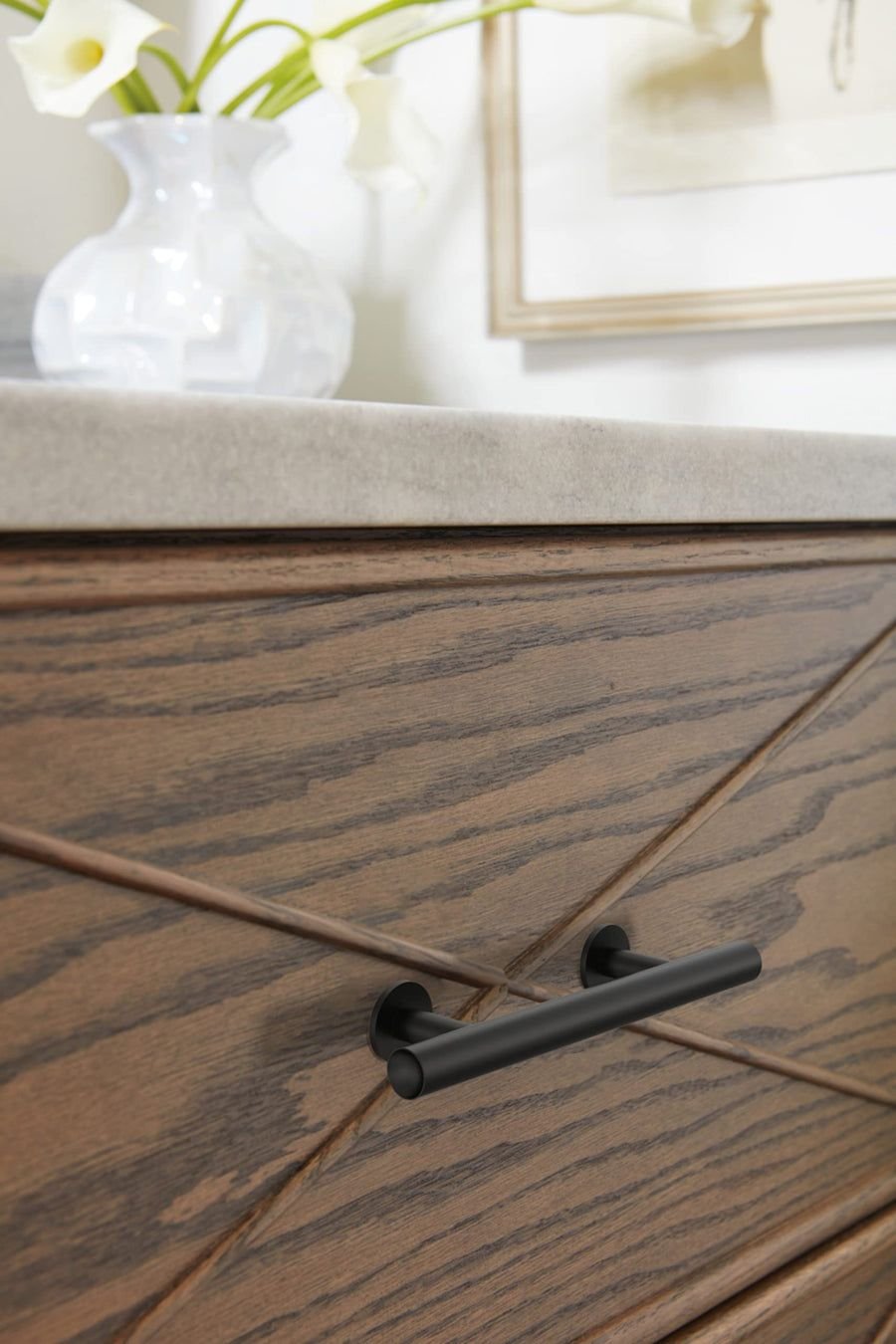 Kitchen idea with the Amerock BP37390FB Matte Black Cabinet Pull 3 in (76 mm) Center-to-Cent, Amerock