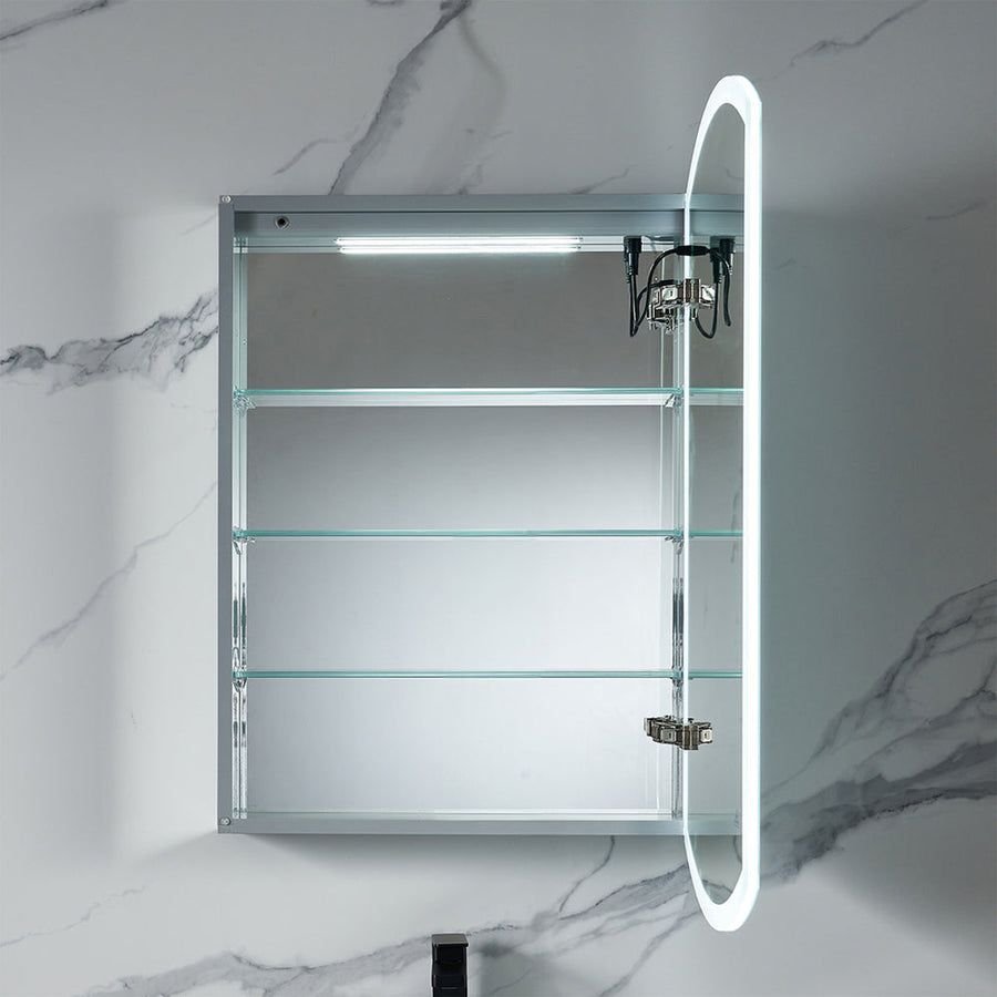 Bathroom idea with the Blossom Castor 24X38 Right LED Medicine Cabinet, Blossom