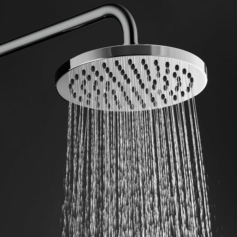 Bathroom idea with the PULSE ShowerSpas 1028-CH Lanikai Shower System with 8" Rain Showerhead, Pulse ShowerSpas