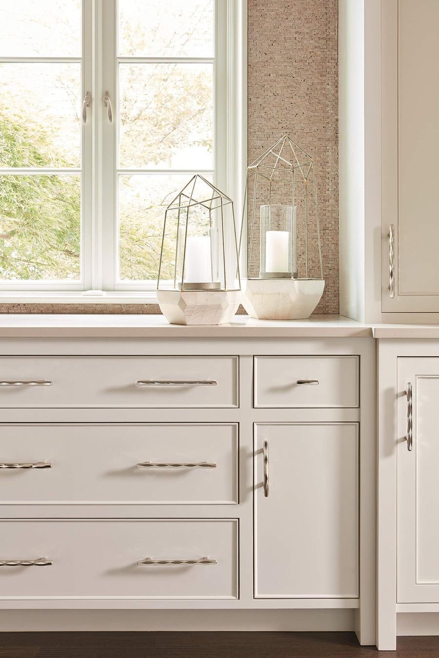 Kitchen idea with the Amerock Cabinet Knob Polished Nickel 2-1/2 inch (64 mm) Length St. Vin, Amerock