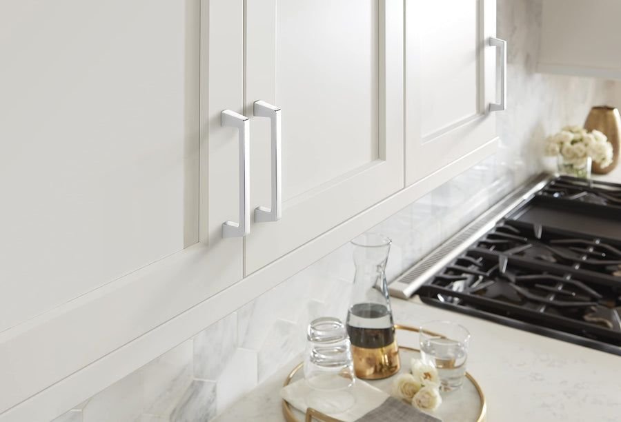 Kitchen idea with the Amerock Cabinet Pull Polished Chrome 5-1/16 inch (128 mm) Center to Ce, Amerock