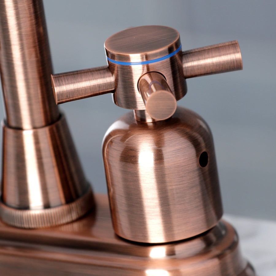 Kitchen idea with the Concord KB849DXAC Two-Handle 2-Hole Deck Mount Bar Faucet, Antique Cop, Kingston Brass
