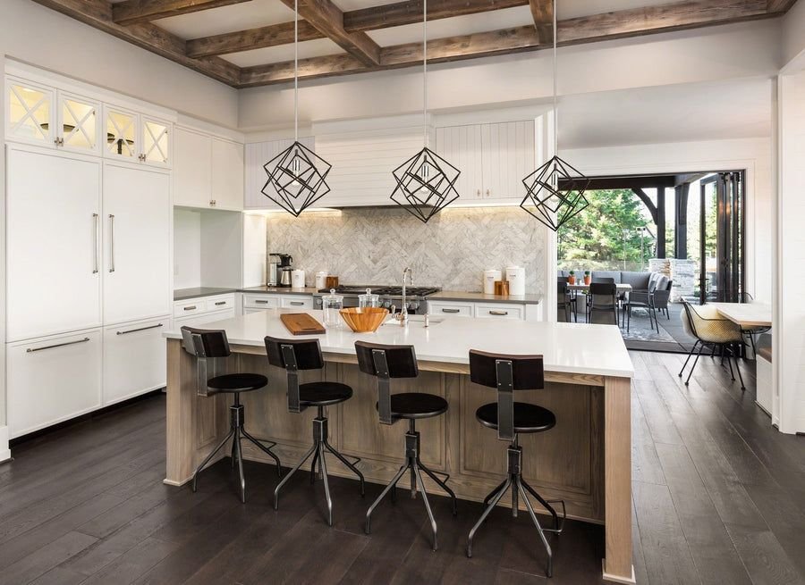 Living room idea with the Artistry Pendant, Artcraft