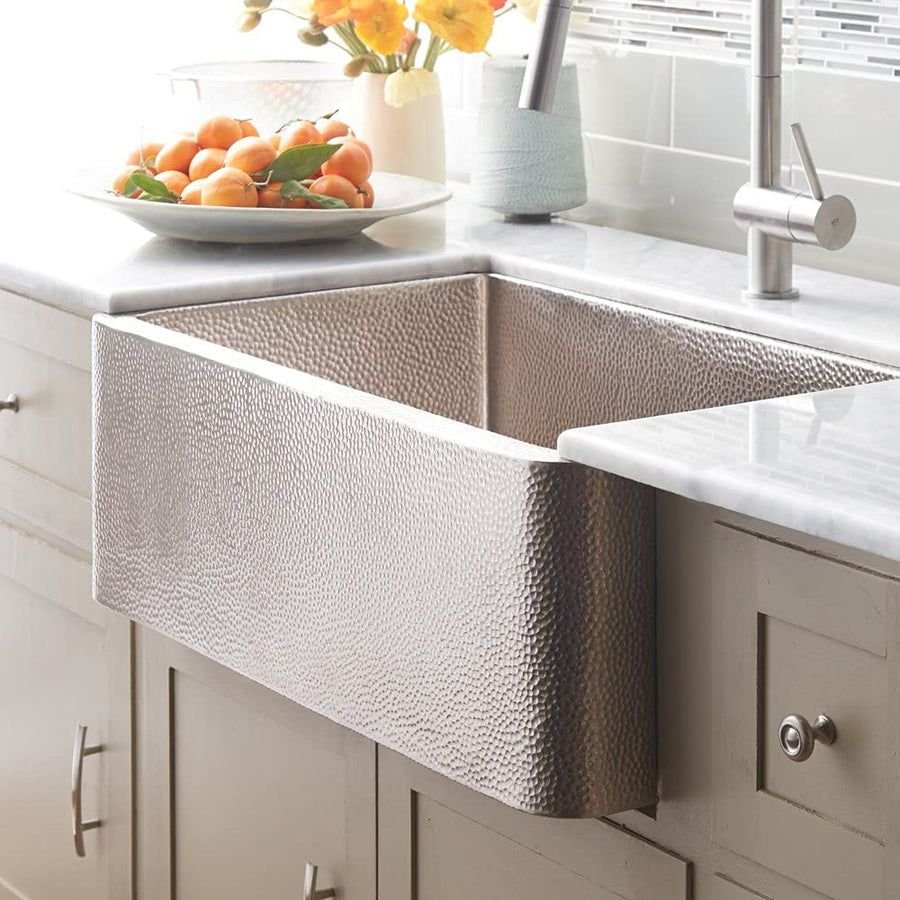 Kitchen idea with the Native Trails Farmhouse 30 in Brushed Nickel Kitchen Basins, Native Trails
