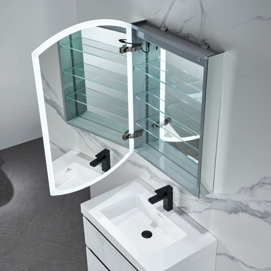 Bathroom idea with the Blossom Castor 24X38 Left LED Medicine Cabinet, Blossom