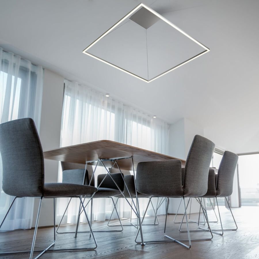 Living room idea with the VONN Atria VMC35512AL 51" ETL Certified Integrated LED Chandelier Heig, VONN