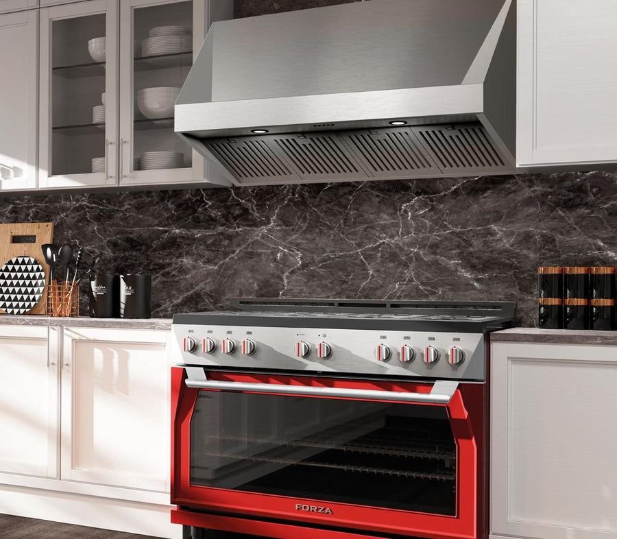 Kitchen idea with the Forza 48-Inch Professional Range Hood, Forza