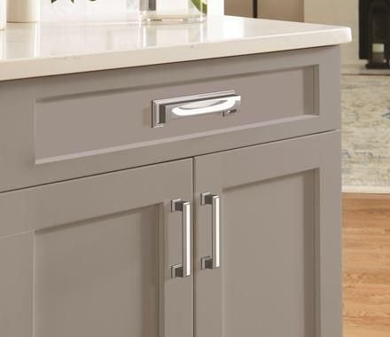 Kitchen idea with the Amerock Cabinet Pull Polished Chrome 3-3/4 inch (96 mm) Center-to-Cent, Amerock
