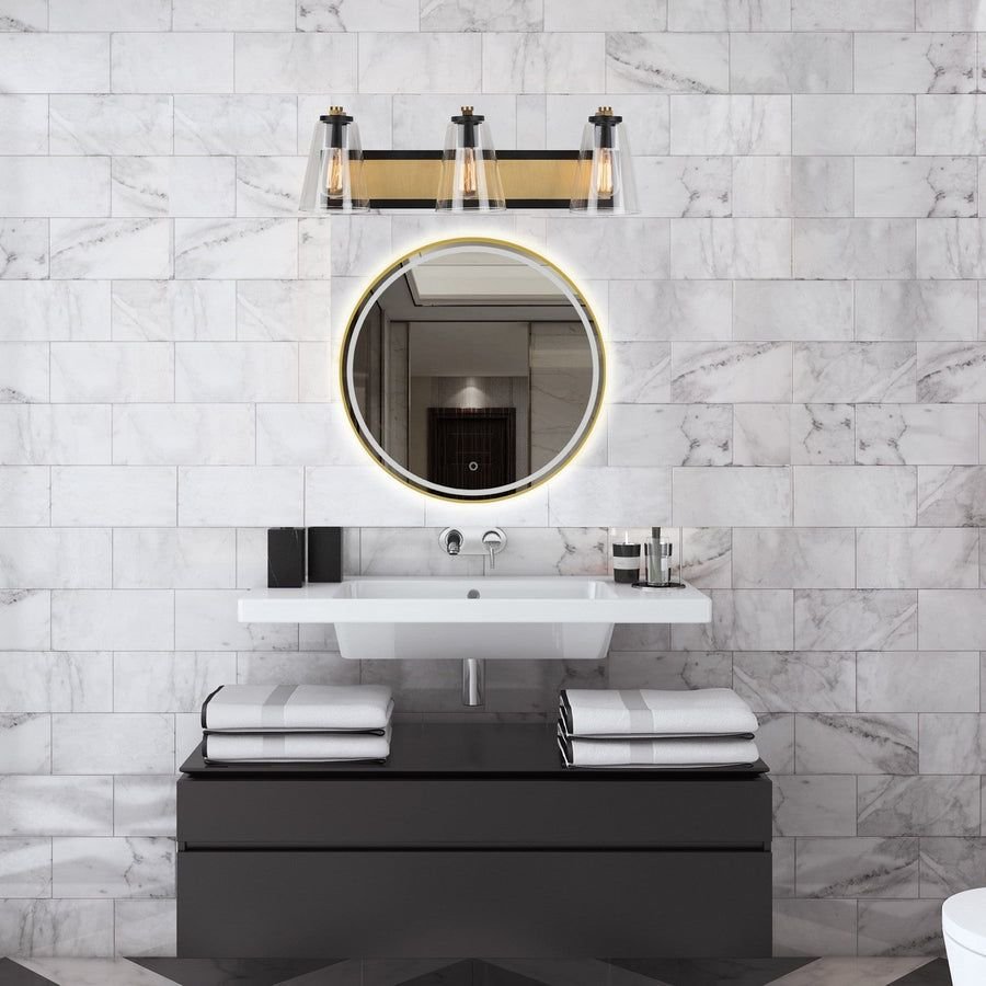 Bathroom idea with the Treviso Bathroom Vanity Light, Artcraft