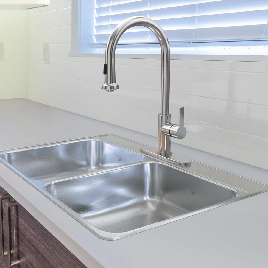 Kitchen idea with the KINDRED CDLA3322-7-3N Creemore 33-in LR x 22-in FB x 7-in DP Drop In D, Kindred