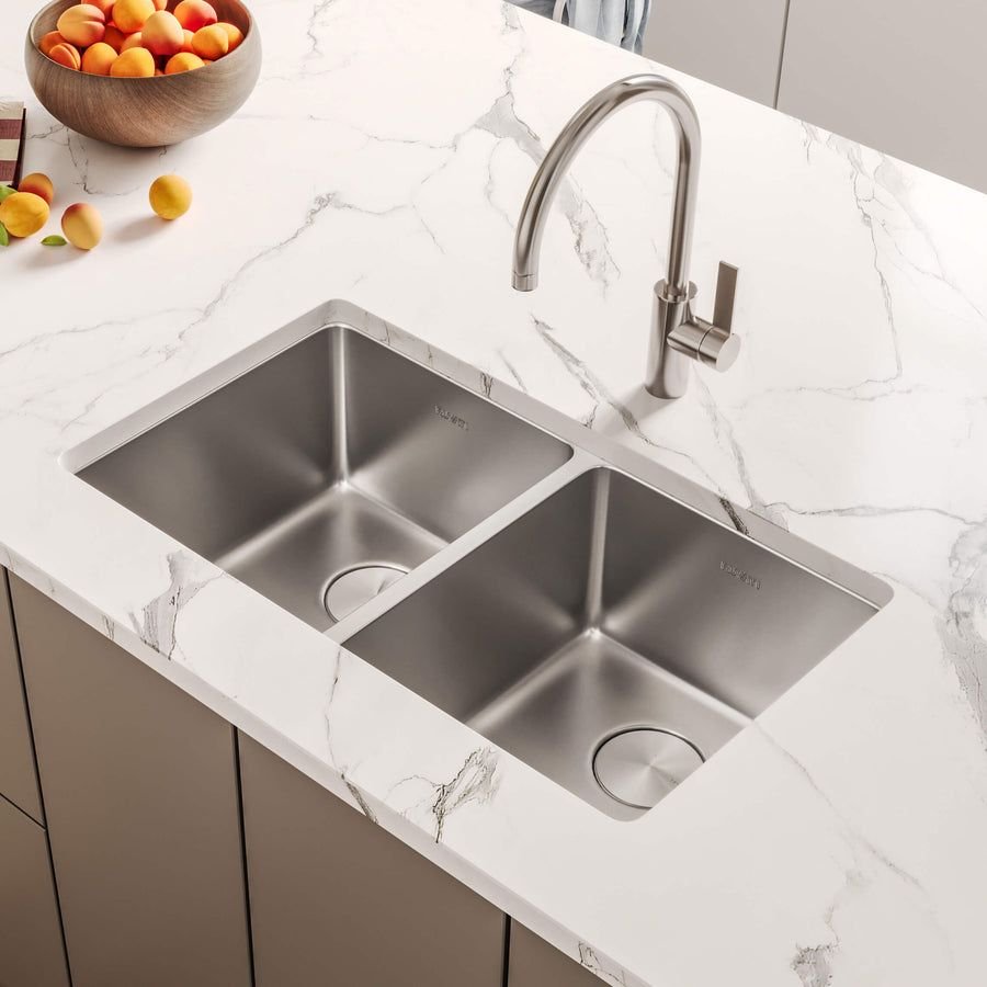 Kitchen idea with the Ruvati 28-inch Undermount Kitchen Sink 50/50 Double Bowl 16 Gauge Stai, Ruvati