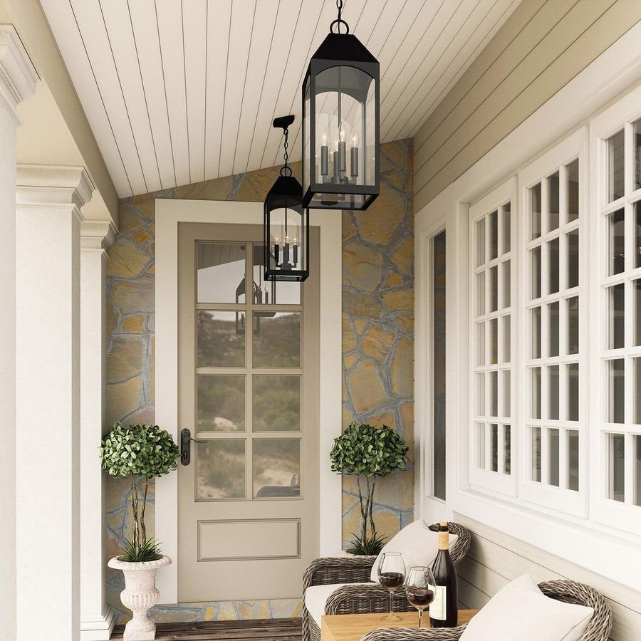 Outdoor idea with the Capital Lighting 946342BK Burton 4 Light Outdoor Hanging Lantern Black, Capital Lighting