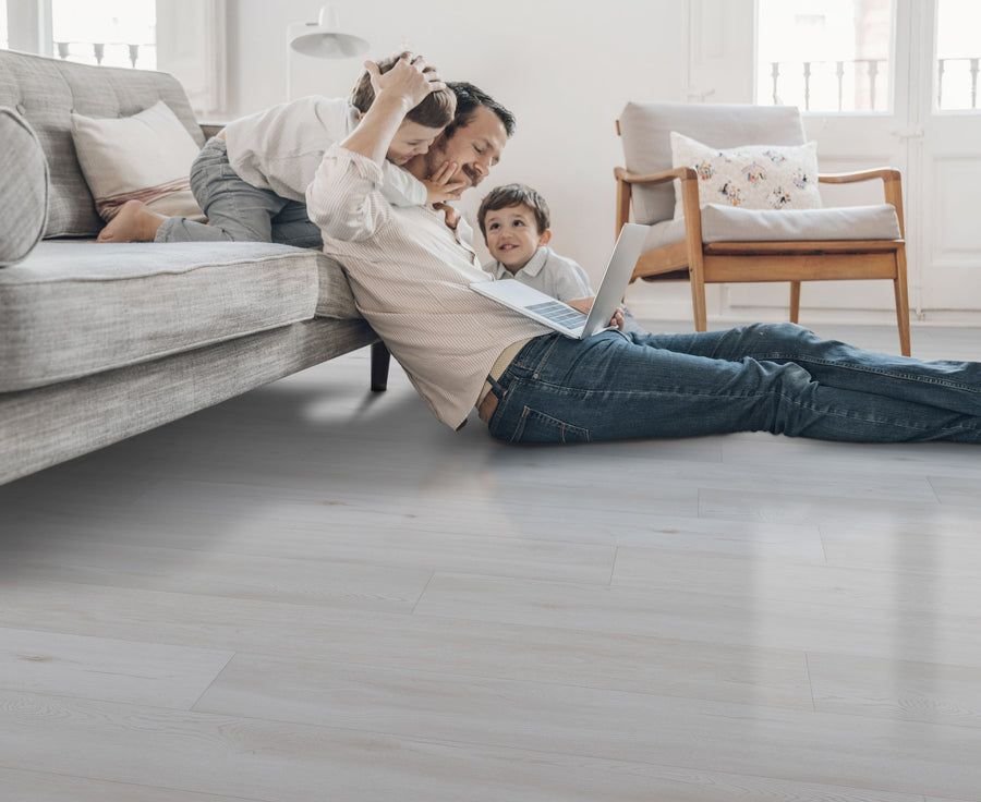 Tile idea with the CALI Saltwater Oak Legends Extra Wide Click (Angle-Angle) (Covers 22.4, CALI