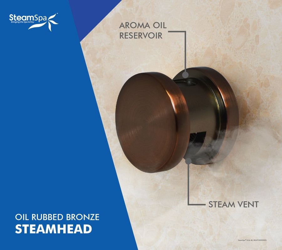 Bathroom idea with the Steam Shower Generator Kit System, SteamSpa
