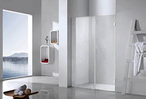 Bathroom idea with the Genius Plus Frameless Shower Door Size fits for Width of 57', MoSweet
