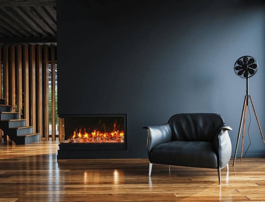 Living room idea with the Amantii 40-TRV-SLIM Trv View Slim, Amantii