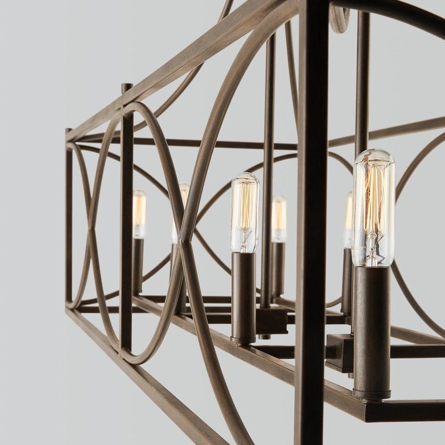 Living room idea with the Capital Lighting 829181NG Tybee 8 Light Island Nordic Grey, Capital Lighting