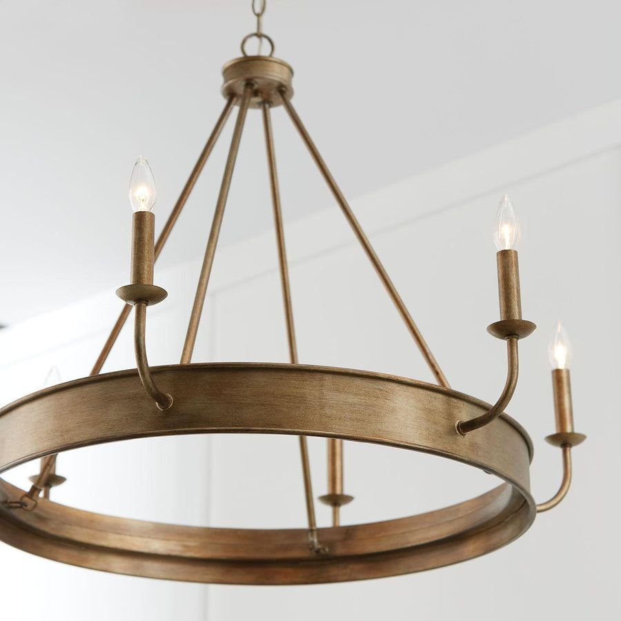 Living room idea with the Capital Lighting 449261ML Nole 6 Light Chandelier Mystic Luster, Capital Lighting