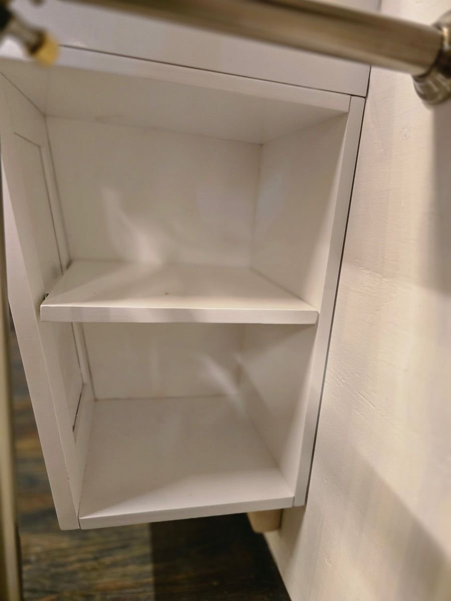 Bathroom idea with the Fairmont Shaker Americana 36" Polar White Wall Mount Vanity /w 37" Swi, Showroom