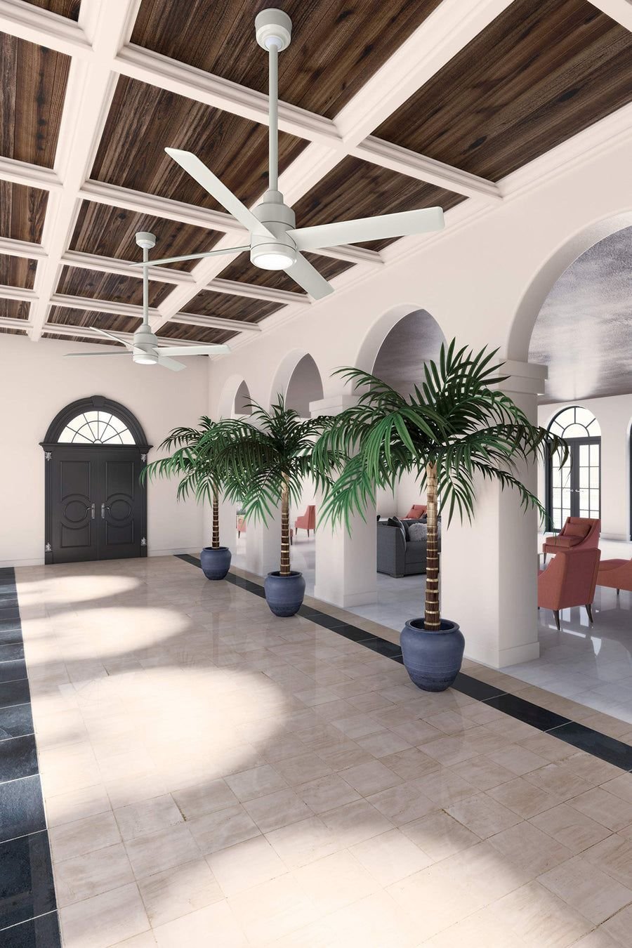 Living room idea with the Hunter Trak Indoor / Outdoor Ceiling Fan with LED Light and Wall Contr, Hunter