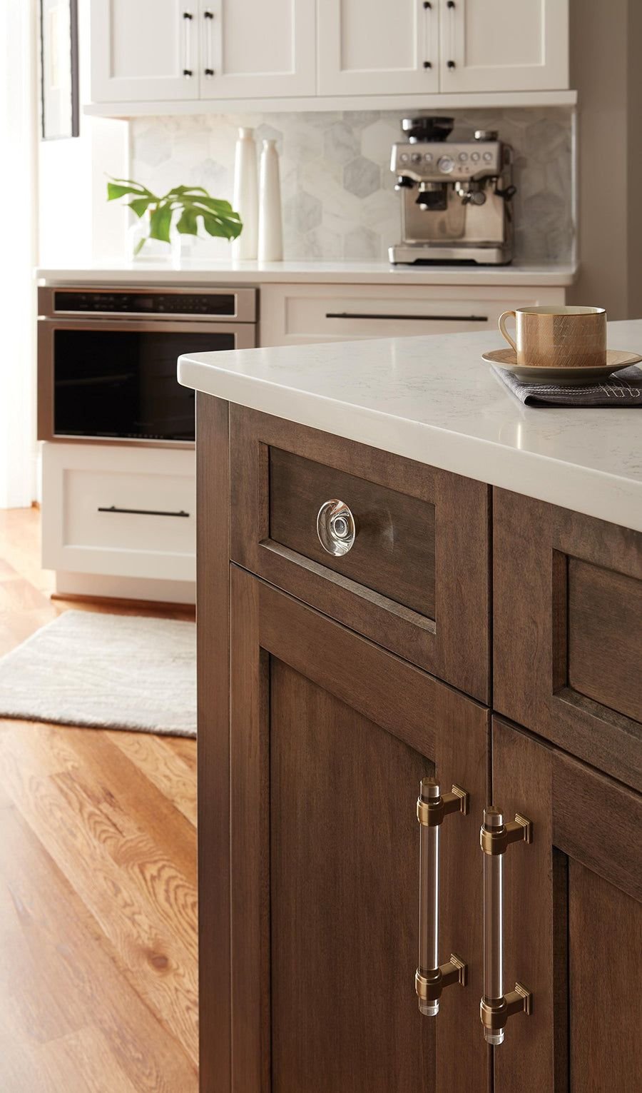 Kitchen idea with the Amerock Cabinet Knob Clear/Black Bronze 1-3/4 inch (44 mm) Diameter Gl, Amerock